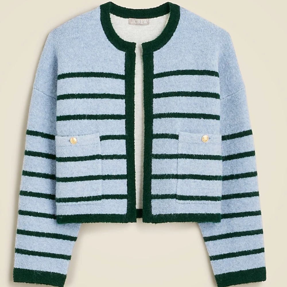 [SOLD OUT] JCREW Patch-pocket lady jacket in double-faced wool blend (XS)